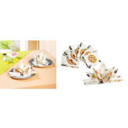 Faltservietten Dekoration Papier-Faltservietten Tischservietten Set Tischdeko Servietten 8er Pack Restposten