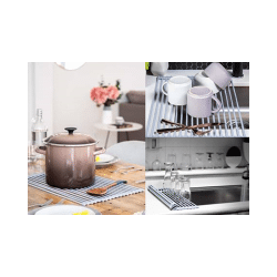 Unterlage Abtropfgitter Spülbecken-Auflage zum Rollen Camping Küche etc. 