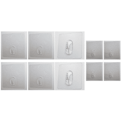 10er-Set Haken - 4x Klein, 4x Groß und 2x Jumbo