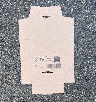 Maxibriefkarton E-Welle braun 160x110x50mm  