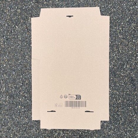 Maxibriefkarton E-Welle braun 350x250x50mm 