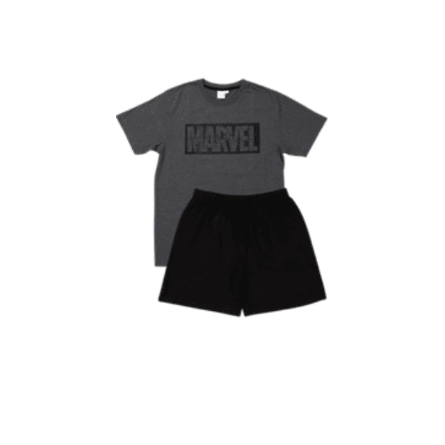 Herren Lizenz Pyjama kurz Herrenmode Lizenzware Baumwolle Schlafanzug Nachtwäsche Schlafkleidug Schlafset Restposten Mix