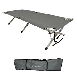 Field cot Profi XXL | THW field cot 219 x 80 x 49 cm - retensionable, robust and loadable up to 200 kg