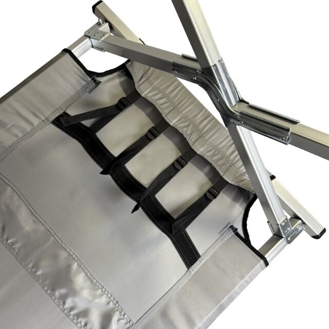 Feldbett Profi XXL | THW-Feldbett 219 x 80 x 49 cm – nachspannbar, robust und belastbar bis 200 kg