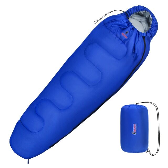 Mumienschlafsack 225 x 80 cm bis -17 Grad