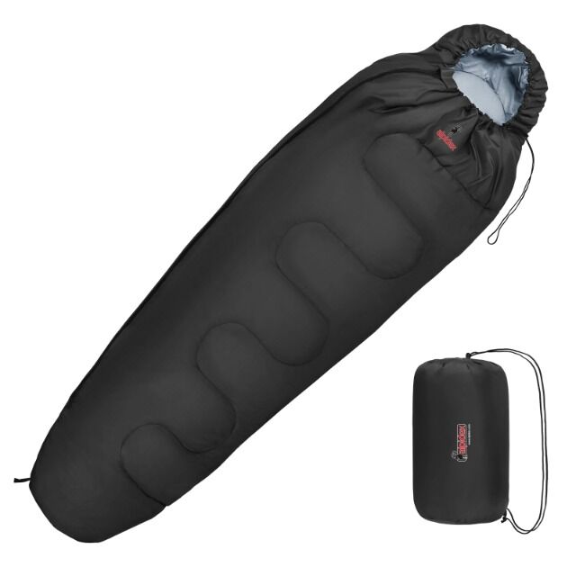 Mumienschlafsack 225 x 80 cm bis -17 Grad