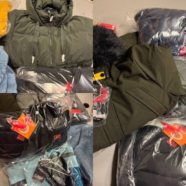 20 € Wintermarkenjacken Mix Herren Damen, Parkas Daunenmäntel, Größen 38–54, Original deutscher Stock, Top Brands verfügbar