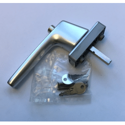 Hoppe Fenstergriff Fensterolive silber abschließbar