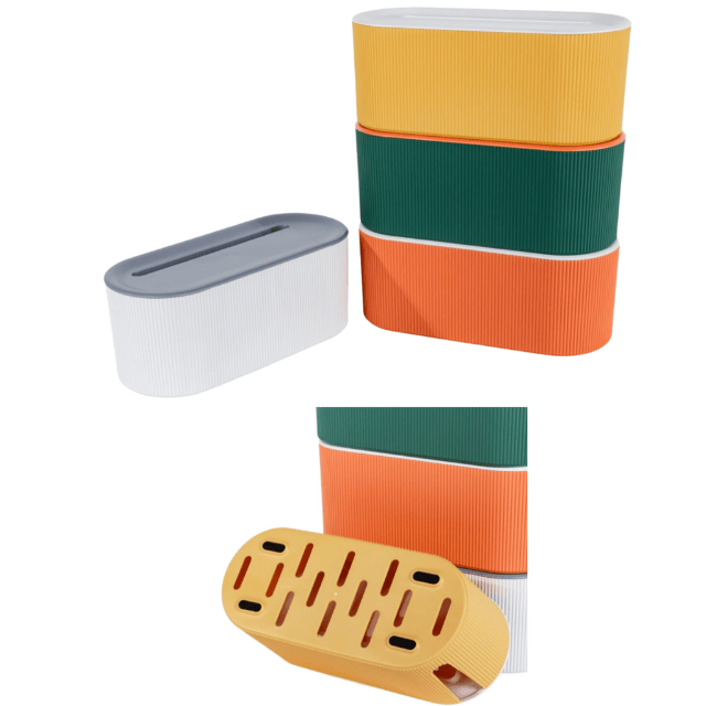 Cable box Cable organizer Box Cable storage box Cable management Cable sorter Storage Cable stash Remaining stock Mix