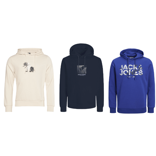 Jack & Jones Herren Hoodies Oberteile Kleidung Streetwear Sweatshirt Marken Kapuzenpullover Textilien Großhandel Restposten Mix