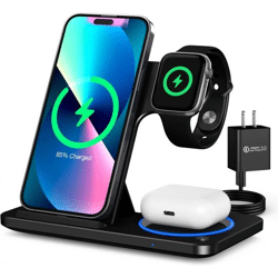 Kabellose 3-in-1 Ladestation – Überbestand (Neuware, EU-Lager)