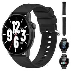 Smartwatch – Schwarz & Weiß (Überbestand, Neuware, Deutschland-Lager)