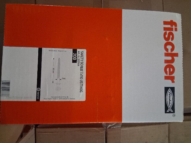 30 Paletten Fischer Sicherheitsschrauben usw. 13.979,5 kg