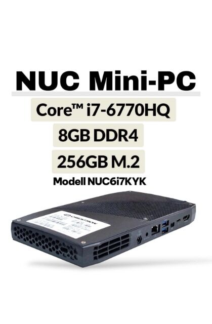 Intel NUC NUC6i7KYK Core i7-6770HQ / 256GB SSD / 8GB RAM