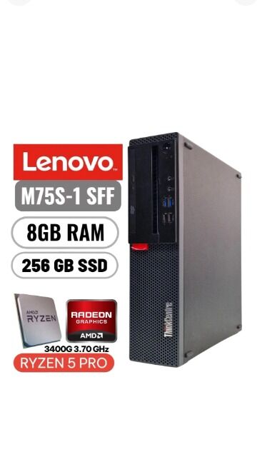 Lenovo ThinkCentre M75s-1 Ryzen 5 PRO 3400G 3.70Ghz 8GB DDR4 256GB SSD Ohne Win