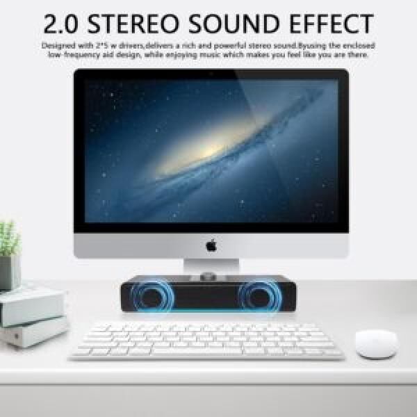 Stereo-Akustiklautsprecher – 3D-Sound, USB & 3,5mm (Überbestand, Neuware, Deutschland-Lager)