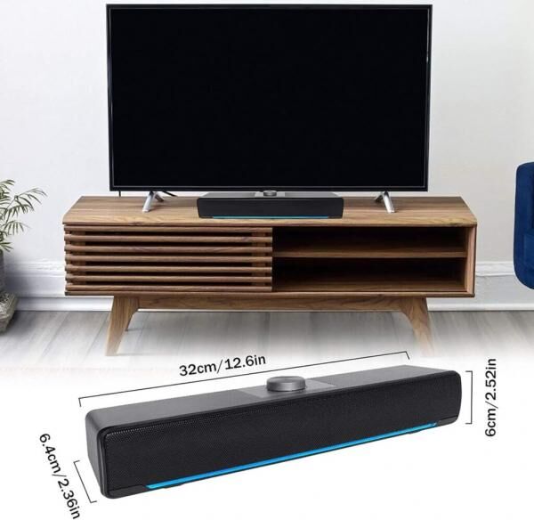 Stereo-Akustiklautsprecher – 3D-Sound, USB & 3,5mm (Überbestand, Neuware, Deutschland-Lager)