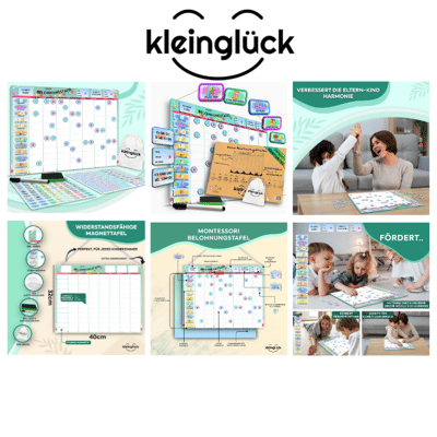 kleinglück Belohnungstafel Planer Magnettafel Montessori Kinder Erziehung Belohnungssystem Aufgabenplaner Lernmaterial Restposten