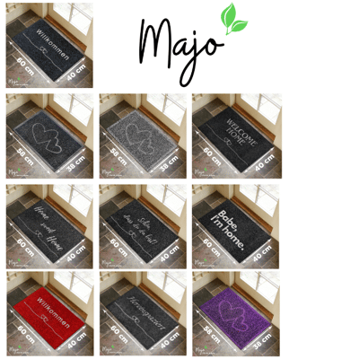 Majo Lifestyle und Home® Fußmatten Türmatte Schmutzfangmatte Fußabtreter Türvorleger rutschfest robust Indoor Outdoor Restposten Mix
