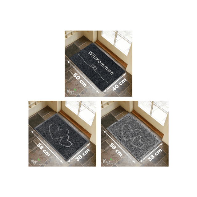 Majo Lifestyle und Home® Fußmatten Türmatte Schmutzfangmatte Fußabtreter Türvorleger rutschfest robust Indoor Outdoor Restposten Mix