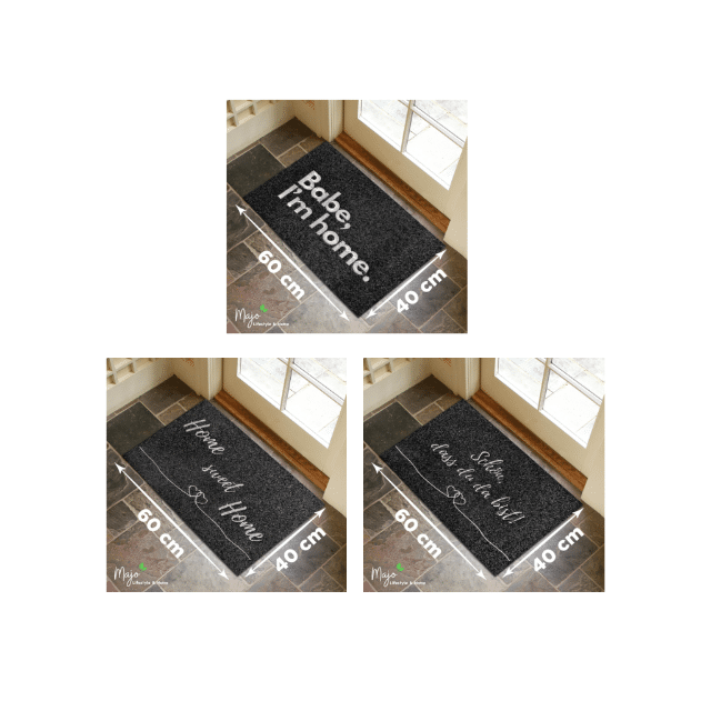 Majo Lifestyle und Home® Fußmatten Türmatte Schmutzfangmatte Fußabtreter Türvorleger rutschfest robust Indoor Outdoor Restposten Mix