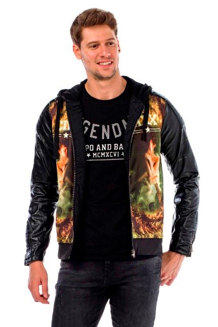 C44610 HERREN JACKE MIT AUFDRUCK