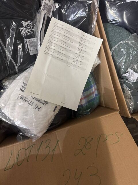 243 € für 28 Stk – Stock Markenbekleidung Damen Herren Mix Kategorie A/B/C Kundenrückläufer Größen gemischt Top Marken Nike Adidas Puma