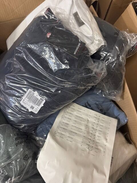 243 € für 28 Stk – Stock Markenbekleidung Damen Herren Mix Kategorie A/B/C Kundenrückläufer Größen gemischt Top Marken Nike Adidas Puma