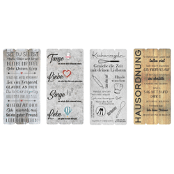 XL-Holzbilder mit Motivationssprüchen, FSC 100%