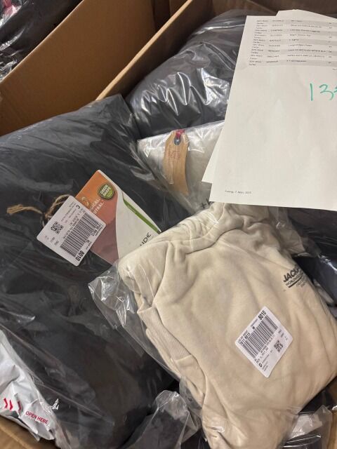 355 € für 50 Stück Markenbekleidung Mix Damen & Herren, Top-Marken wie Nike, Adidas, Tommy Hilfiger, Levi’s, Hugo Boss, Guess