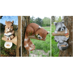 Dekorative Futterschale mit Solarlampe