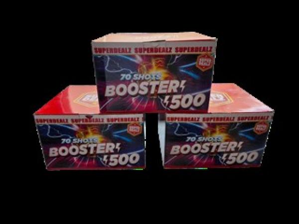 Booster 500, 70-Schuss Batterie Feuerwerk