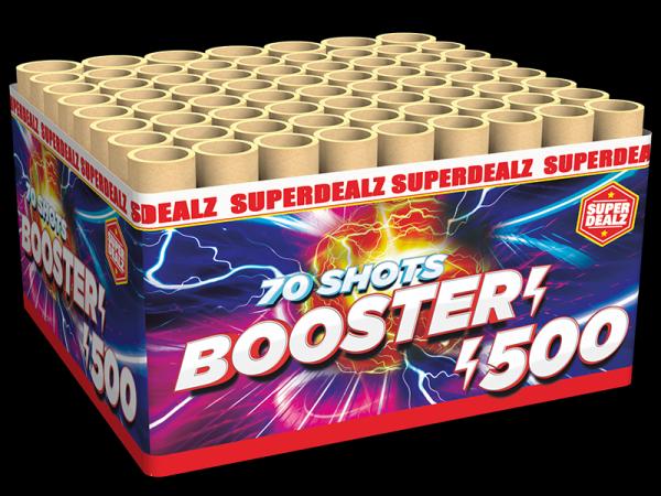 Booster 500, 70-Schuss Batterie Feuerwerk