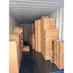 Insolvenzposten mit 540 dekorativen Holzkisten inkl. Domain Kistenkoenig.de