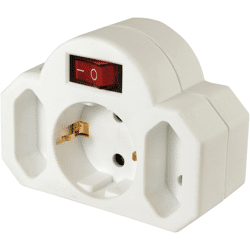 ARCAS - 2+1 Zwischenstecker mit Schalter