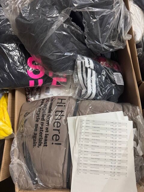 341 € / Palette Markenbekleidung Mix Damen Herren Stock A/B/C 59 Stück Retouren Nike Adidas Tommy Hilfiger Levi’s Hugo Boss uvm.