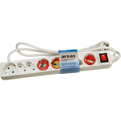 8-fach Steckdosenleiste mit Schalter