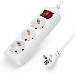 Arcas 3-fach Steckdosenleiste mit Schalter