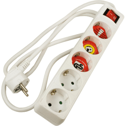 Arcas 5-fach Steckdosenleiste mit Schalter