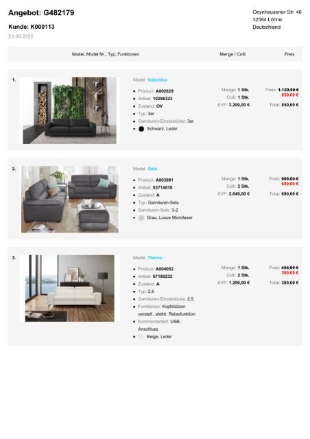 Top Seller im Möbel Sparpreispaket Sessel Sofas Ecksofas Sofa Garnituren