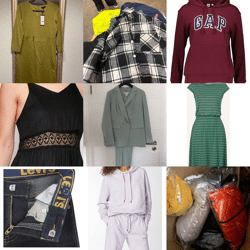 6,90 € Stock Winter Markenbekleidung Mix A B, Damen Herren Kleidung, Top Brands Nike Adidas Hilfiger Levi’s Guess, Größen im Sortiment