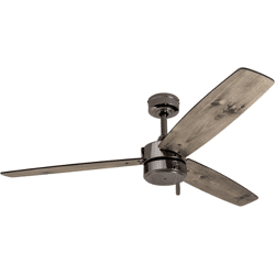 Moderner Deckenventilator ohne Licht, Innen-/Außenventilator mit 3 Flügeln Zugkette