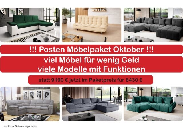 Möbel Sofa Ecksofa Wohnlandschaften Paket verschiedene Modelle