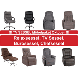 TV Sessel Möbel Paket verschiedene Relaxsessel, Bürostühle und Chefsessel