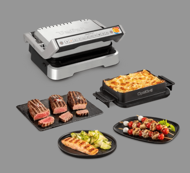 Tefal OptiGrill 4in1 GC774D Silber – Multifunktionaler Elektrogrill