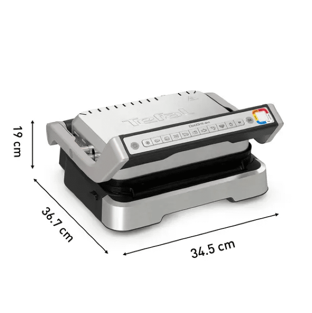 Tefal OptiGrill 4in1 GC774D Silber – Multifunktionaler Elektrogrill