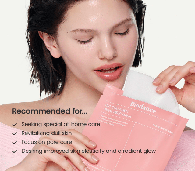 Biodance Bio Collagen Real Deep Mask 34g (4er Pack) Pink