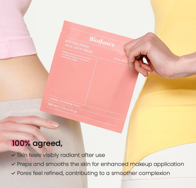 Biodance Bio Collagen Real Deep Mask 34g (4er Pack) Pink