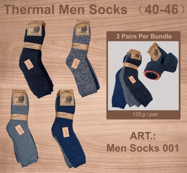 Premium Alpaka Herren Thermo Socken diverse Farben Größen Mix Packung Winter Strümpfe 40 - 46 Thermosocken