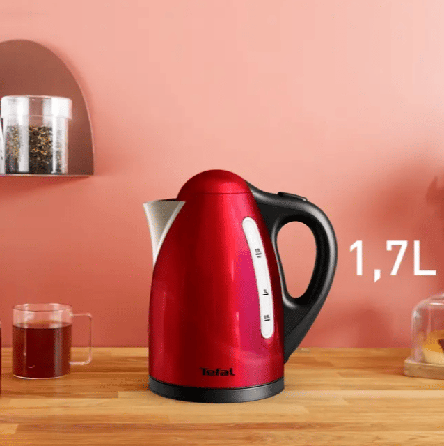Tefal Wasserkocher 1,7 L Express (Karton mit 3 Stück / Palette 75 Stück / 4,79 kg / 0,040 m³ – Vitré)